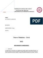Nuevo Chimbote - Perú 2022: "Universidad Nacional Del Santa" Facultad de Ciencias Escuela Profesional de Medicina Humana
