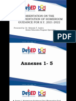 Annexes of Homeroom Guidance For S.Y. 2021 2022