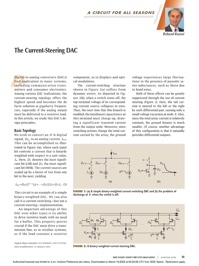 Current-Steering DAC Design Principles | PDF | Digital To Analog ...