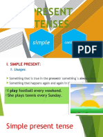 Present Tenses: Simple