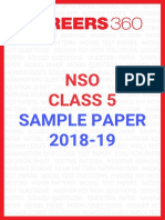 NSO 2018 19 Class 5 Sample Paper