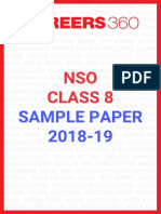 NSO 2018 19 Class 8 Sample Paper