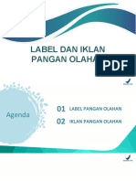 Label Dan Iklan Pangan Pangan Olahan Editok