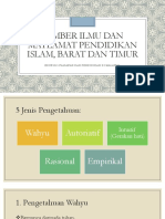 Sumber Ilmu Dan Matlamat Pendidikan Islam, Barat