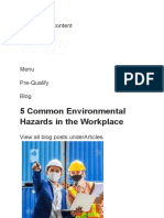 5 Common Environmental Hazards in The Workplace: Skip To Main Content