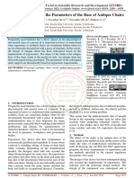 Theoretical Basis of The Parameters of The Base of Antique Chairs