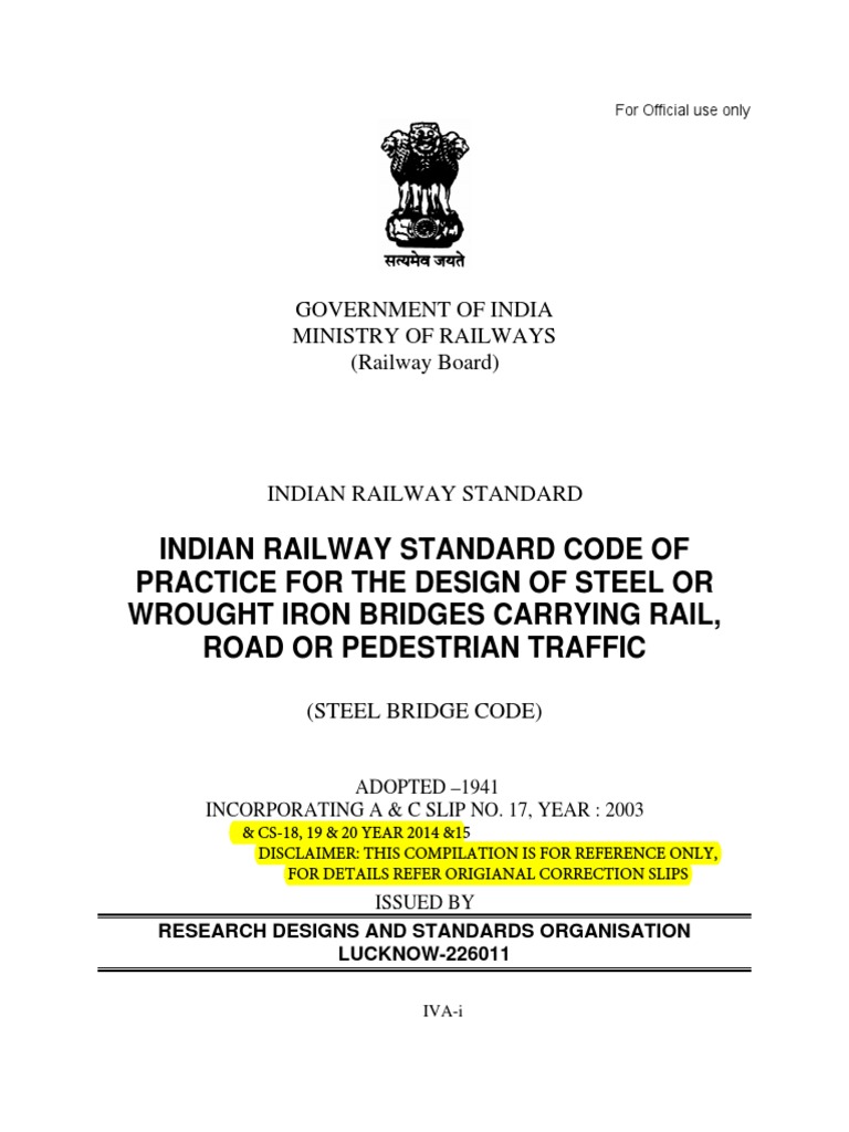 Indian Railway Steel Bridge Code | PDF | Bending | Stress (Mechanics)