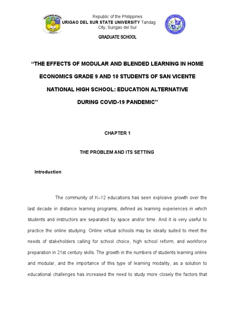 Effects of Modular Learning on Students | PDF | Motivational | Motivation