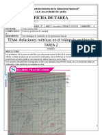 Relaciones Métricas en El Triángulo Rectángulo (TAREA)