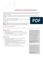 Write performance objectives