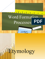 Lecture 3 Word Formation Processes