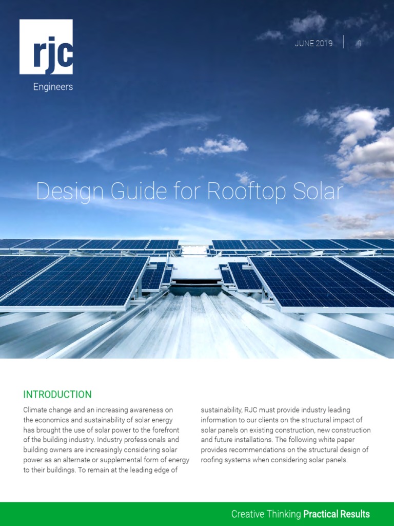 Design Considerations for Structural Impacts of Rooftop Solar Panel ...