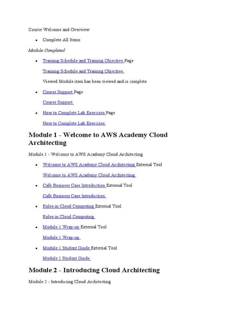 AWS Academy Cloud Architecting Overview | PDF | Amazon Web Services ...
