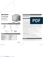 LC-24LE150M: Dear SHARP Customer