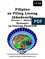 Fil Sa Piling Larang (Akademik) - q1 - Mod1 - AkadimikongPagsulat
