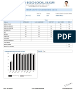 Don Bosco School Half Yearly Report Card