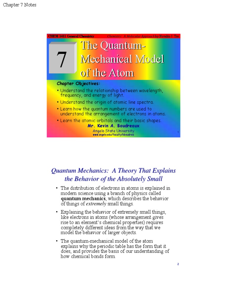 Notes Chapter 07 (1) - 1 | PDF | Electromagnetic Radiation | Emission ...