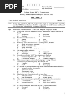 Biology SSC I Solution