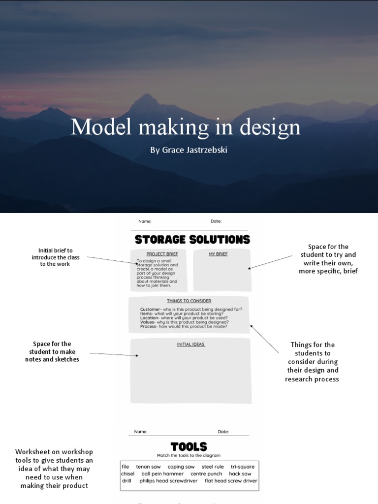 Model Making Techniques for Design Students | PDF