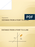 Distance From A Point To A Line: Trigonometry