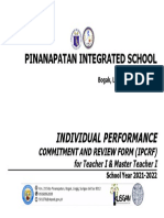 ipcrf cover page