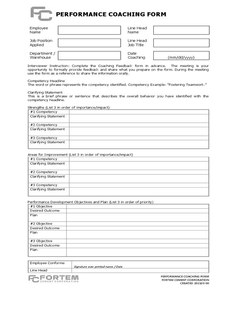 Form Coaching Session | PDF | Technology & Engineering