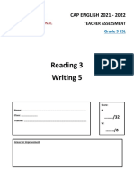 G9 ESL TA Reading 3 Writing 5