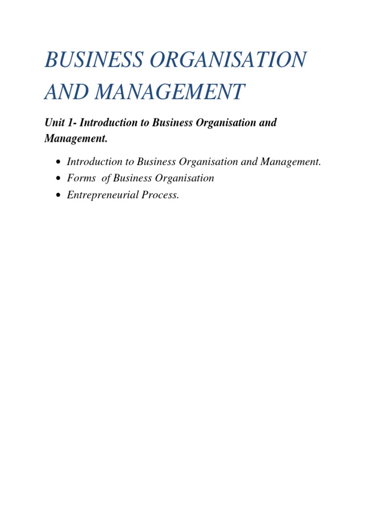 BOM UT1 Notes 1 PDF Partnership Sole Proprietorship