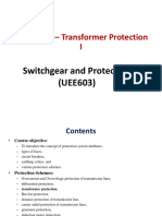 Lecture 32 - Transformer Protection I: Switchgear and Protection (UEE603)