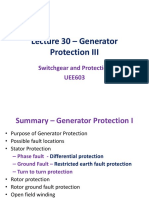 Lecture30 UEE603 GeneratorProtection3