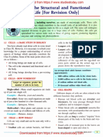 ICSE Class 10 Biology Chapter 01 Cell The Structural and Functional Unit of Life