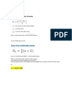 Mathematics Formulas