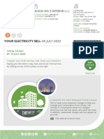 Your Electricity Bill: 05 JULY 2022: Total To Pay BY 19 JULY 2022