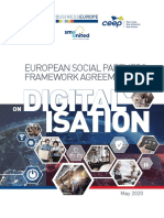 European Social Partners Agreement On Digitalisation 2020