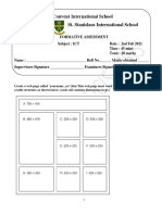 Formative Assessment ICT CCE Webpage Grid