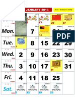 Kalender Kuda 2013