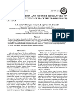 Efficacy of Media and Growth Regulators On Biochemical Components of Black Pepper (Piper Nigrum) Cuttings