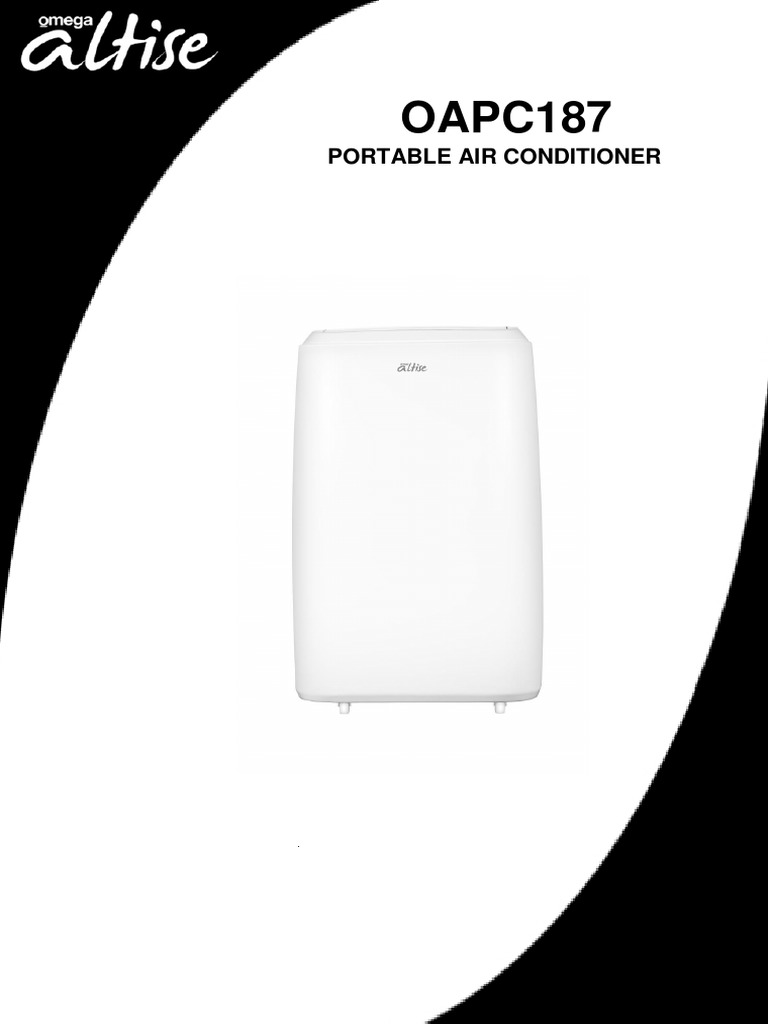 Omega Altise OAPC187 5.2kW Slimline Portable Air Conditioner User