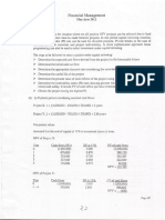 May-June 2012 Answer To The Ques. No.l: Financial Management