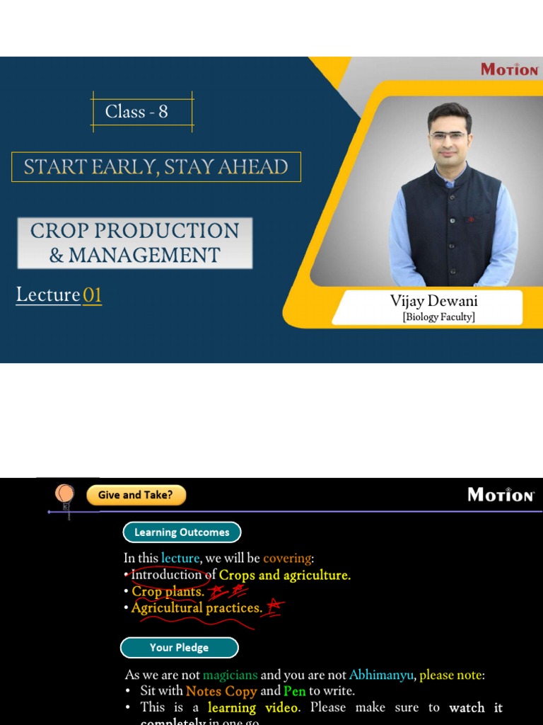 Crop Production & Management Class 8 PDF Fertilizer Soil