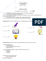 SCIENCE 4 Activity Sheet Q3 W4