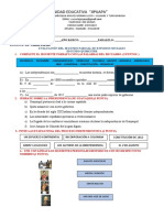 Evaluaciones 2do Parcial 2do Quim. 5to B 2018