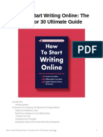 How To Start Writing Online The Ship 30 For 30 Ultimate Guide