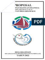 Proposal Tasyakuran Laut Nelayan Sidamukti