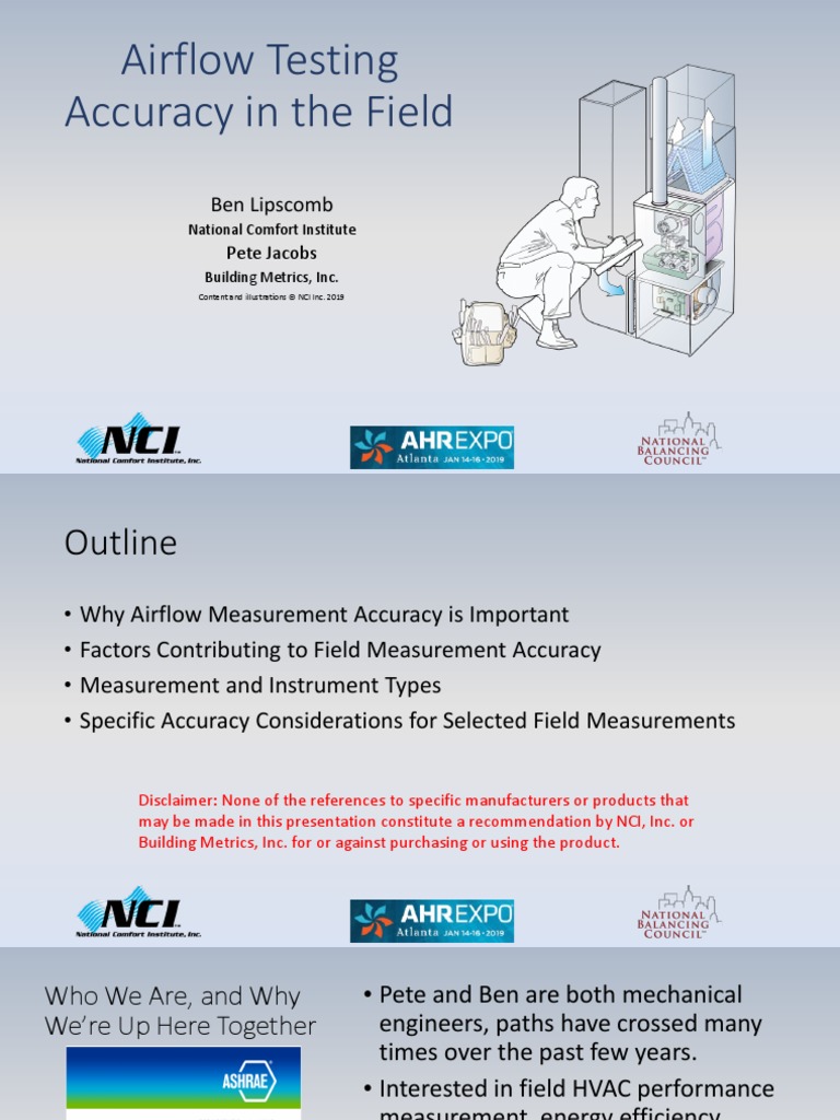 Airflow Testing Accuracy | PDF | Chemical Engineering | Metrology