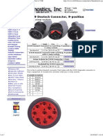 J1939 Deutsch Connector, 9-Position: With 6 Crimp Sockets