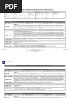 Corrective Action Report