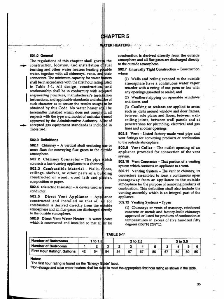 Chapter 5 - Water Heaters | PDF
