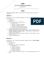 Guía Sobre Tablas, Uso de Fórmula, Títulos y Columnas Periodisticas