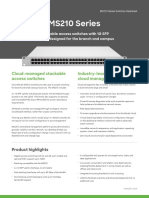 MS210 Series: Cloud-Managed Stackable Access Switches Industry-Leading Cloud Management